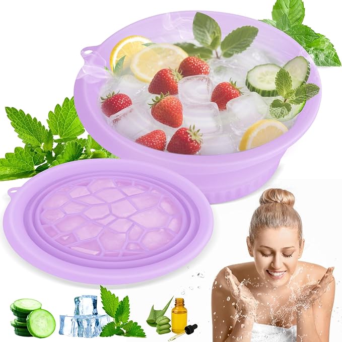 2-in-1 Ice Face Bowl with Built-In Ice Tray | Refreshing, Portable & Reusable